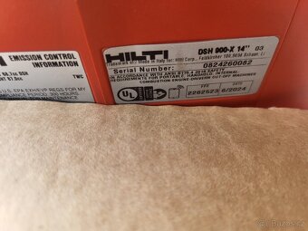 Prodam rozbrušovaci pilu HILTI dsh 900-x (350mm) 06.2024 rok - 8
