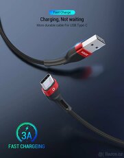 Kabel USB C, nový kvalitní opletený 2m - 8
