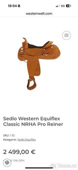 Equiflex continental westernové sedlo - 8