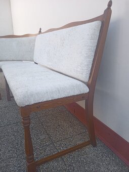 Jídelní kout, lavice + 2 židle - 8
