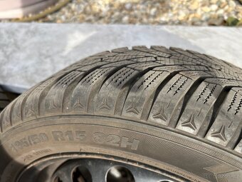 Zimní kola 195/50 R15 KUMHO – plechové disky - 8