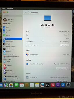 Apple MacBook Air 13" M1 8G 256G CZ Space Grey CZ 100% DPH - 8