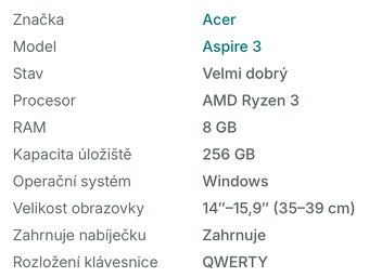 Acer Aspire A315-23 – Spolehlivý notebook na práci i zábavu - 8