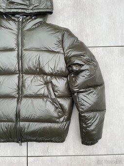 Zara Péřová Zimní Bunda Tmavě Zelená | Puffer Jacket Dark Gr - 8