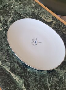 Obrovský vintage porcelánový talíř na hlavní chod, dezerty - 8