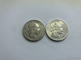 Rakúsko Uhorsko 1 zlatníky forint florint - strieborné mince - 8