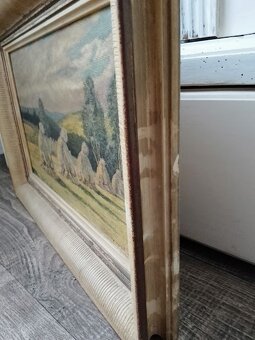 OBRAZ ORIGINÁL „SNOPY NA POLI“ AUTOR E. HORÁK 1951 - 8