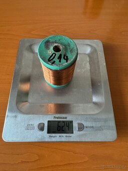 Cívky - Měděný drát - různé průměry (0,12 až 1,12 mm) - 8