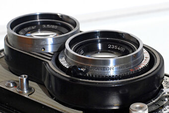 Flexaret VIIa Prontor SVS stříbrný štít - 8