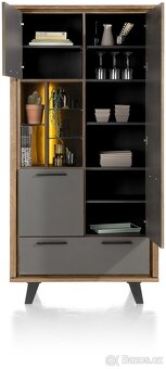 Prostorná dřevěná skříň - CUBO výška 200 cm - 8