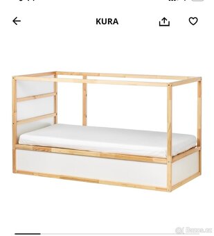 Dětská oboustranná postel Ikea + matrace - 8