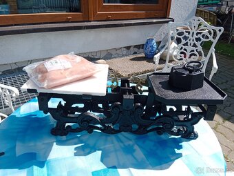 Váhy kupecké, černé, secesní - 8