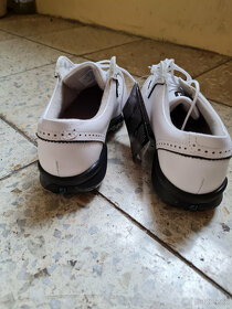 Nové golfové kožené boty bílé, vel.37. waterproof - 8