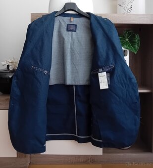 Calamar pánské sako vel. 3XL len + bavlna nové - 8