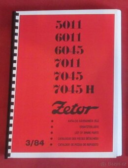 Zetor 5011-7045 dílenská příručka, katalog dílů, návod - 8