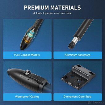 Pohony na dvoukřídlou bránu se zárukou až do 2x500kg - 8