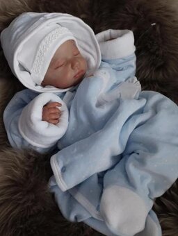 Modrý plyšový overal zn.Sardon - 8