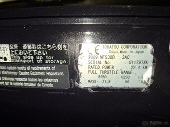 Lodní motor Tohatsu MFS30B (30HP) + nová plynová páka - 8