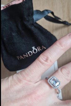 Jako nový prstýnek prsten Pandora Obdélníková aureola 54 - 8