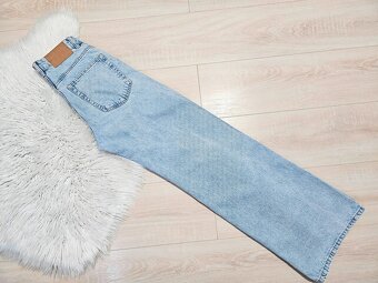 Modré rifle široké roztrhané džíny vel 36 - 8