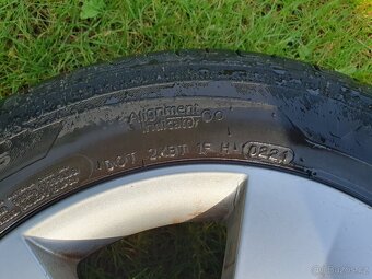 4x AL kola 15" Škoda original + pneu letní 185/60 R15 - 8