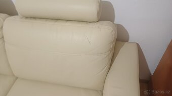 Kožená rozkládací sedačka - 8