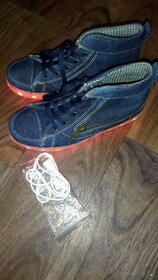 DŽÍNOVÉ SVÍTÍCÍ LED BOTY vel.36 - 8