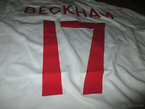 futbalový dres Anglicko - Slovensko 2009 Beckham - 8