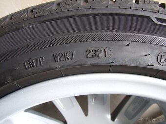 Original alu Škoda 5x112 ET 40, 205/50R17, 4x 8mm zimní - 8