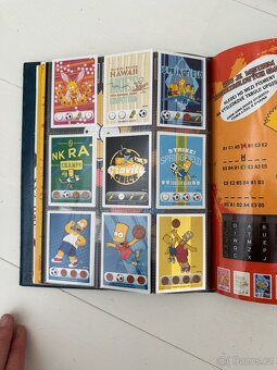 simpsons, zberatelske kartičky vsechny + album - 8