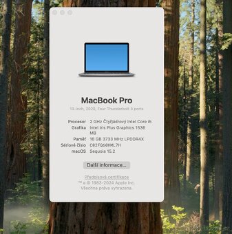 Macbook PRO 2020, 16GB. 500GB, poslední model - 8
