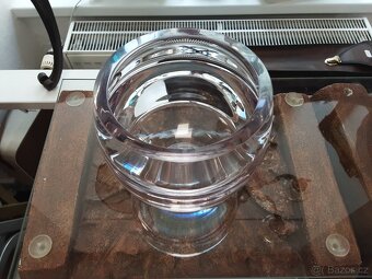 Krásná masivní váza styl Moser - 8