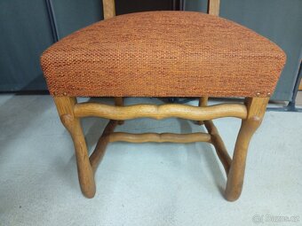 Prodám 4 x hezké rustikální židle z masivu - 8