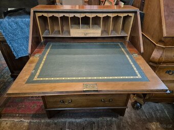 Starožitný psací sekretář – anglický styl - 8
