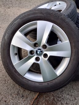 Originál ALU kola Škoda Fabia / Rapid R15 + letní pneu - 8