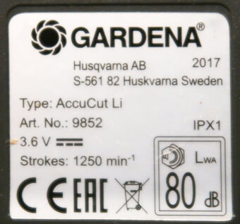 Zahradní Aku nůžky Gardena - Husqvarna - 8