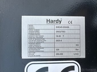 Demoliční nůžky Hardy 2070kg pro 18-30t bagr - 8