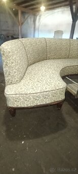 Jedinečná rohová čalouněná sedačka 30-50 léta - 8