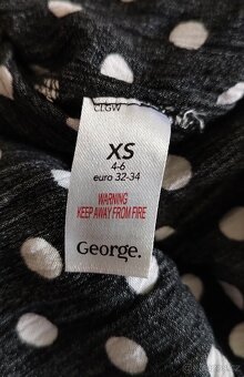 Černobílé šaty - XS/S - 8