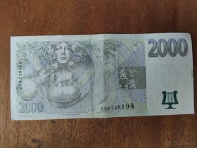 Bankovka 2000Kč s. A r.1996,s.B r.1999,s.Z r.2007 - 8