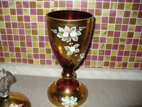 pohár rubínové sklo - 8