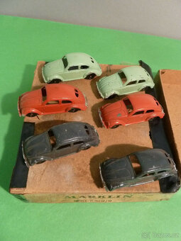 6 Märklin VW Pretzel Beetle v dealerské krabici 55199 cca 19 - 8