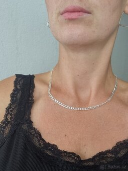 Nový dámský i pánský stříbrný náhrdelník 925 45 cm - 8