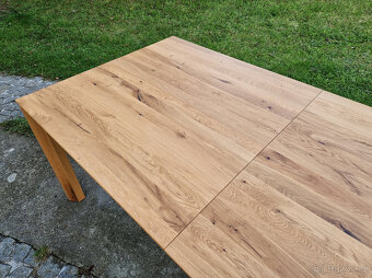 Stůl DUBOVÝ masiv rozkládací jídelní 100x180 +100cm NOVÝ - 8