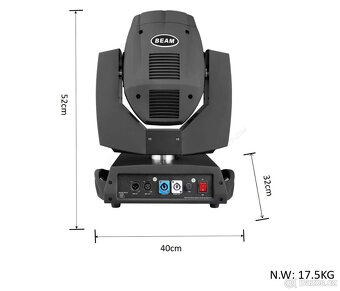 Otočné Hlavy Nové BEAM 230 7R Svetlá LED Profesionální - 8