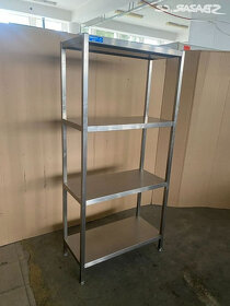 Nerezový regál 4 policový 85x40x180cm - 8