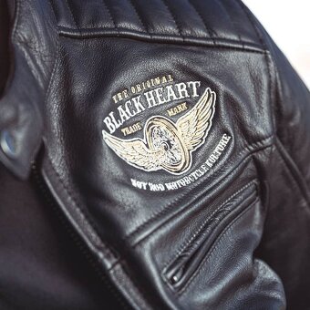 Kožená motobunda W-TEC Black Heart Wings Leather Jacket XL - 8