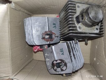 Startér, hlavy válců Jawa 50, klikovky - 8