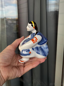 Porcelánové párové sošky Píseň, Korosten USSR - 8