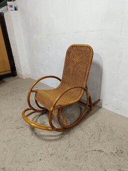 Proutěné houpací křeslo - 8